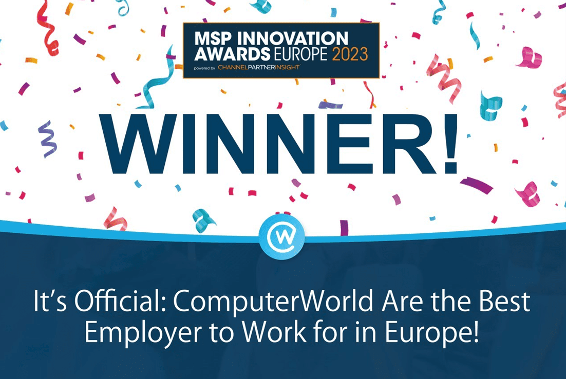 It’s official: ComputerWorld are the best employer to work for in Europe! 